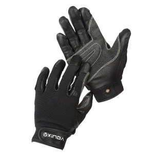 H-ST01 Sheepskin Rappelling Gloves, Heat Resistant, Wear Resistant for Roping and Caving