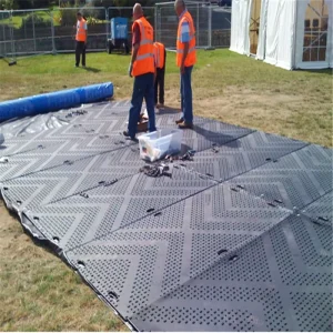 HDPE Indoor Floor Mat PE Paving Slabs UHMWPE Outdoor Access Mat Temporary Construction Ground Protection Plastic Road Mat
