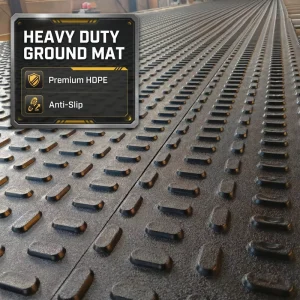 HDPE PP PE Floor Protection Mat for Muddy Road & Tunnel Paving Waterproof Subgrade Board with Custom Cutting