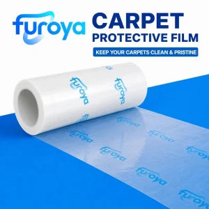 HDPE Plastic Carpet Protection Film Roll with High Gloss Surface for Professional Cleaning Maintenance and Renovation