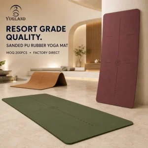 HIIT Pro Sanded PU Yoga Mat Anti-Tear Exercise Pad for Gym