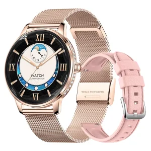 HK38 Smart Watch with Call Function, Alarm Clock, Reminder, Health Monitoring, IP68 Waterproof Fitness Tracker for Women