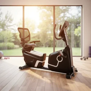 HKY XZ1123 Recumbent Magnetic Exercise Bike Self-Generating 32-Level Resistance Home Gym Rehab Equipment