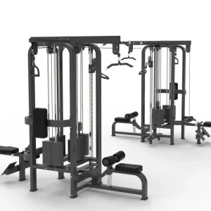 HQ-1102 Commercial Gym Multi-Station Trainer Steel Construction 70*4+80*4 Weight Stack Durable Design Exercise Training