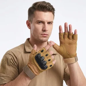 Half-Finger Tactical Gloves for Climbing, Fitness, Field Work and Survival