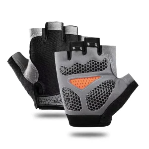 Half-Finger Unisex Fitness Gloves, Non-Slip Abrasion-Resistant Breathable Ultra-Thin Polyester for Driving and Cycling