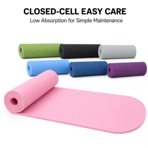 Half Round End TPE Fitness Mat Double Sided Non Slip Eco Friendly Yoga Exercise Mat Supplier