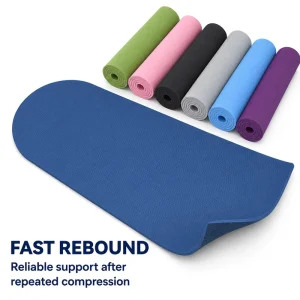 Half Round TPE Training Mat 6mm Double Sided Non Slip Fitness Exercise Mat Manufacturer