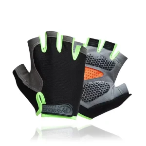 Half finger Fitness Gloves Men Women Non slip Abrasion resistant Breathable Ultra thin Polyester Driving