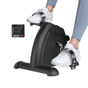 Hand Foot Pedal Exerciser Foldable Desk Portable Mini Exercise Bike Durable Eco Friendly Adjustable Step 100kg Load Capacity