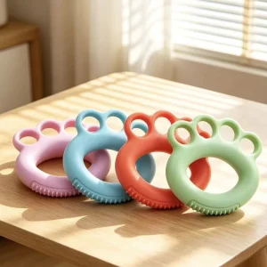 Hand Grip Strength Trainer Silicone Finger Exerciser for Gym Workout Climbing Fitness