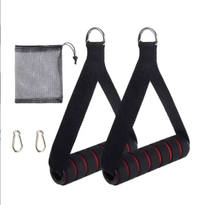 Handle Grip Elastic Resistance Band with Pulldown Rope for Gym Exercise