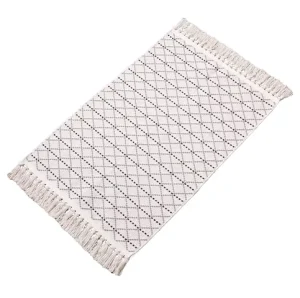 Handmade Cloth Area Rug and Bathroom Door Mat Wear-Resistant Non-Slip Customizable Cushioned