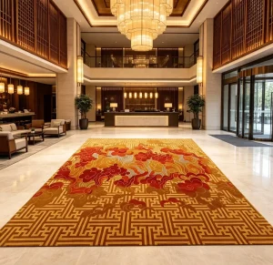 Handmade Handwoven Wool Area Rug Floor Mat for Living Room and Bedroom
