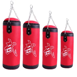 Hanging Kick Sandbag Empty Heavy Punching Bag for Adults and Kids