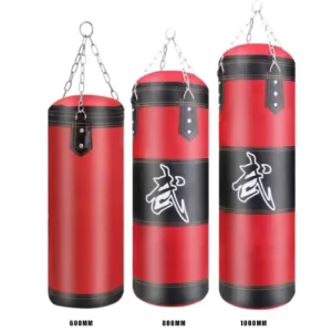 Hanging Muay Thai Boxing Bag Set, Empty Heavy Bag