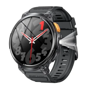 Health Smartwatch with Touchscreen, Heart Rate and Blood Pressure Monitoring, Waterproof, for Outdoor Sports