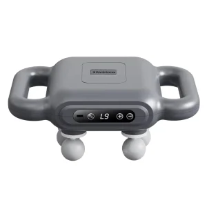Heating Therapy Massager 8-Head LCD Fascia Gun for Back Waist and Full Body Muscle Recovery