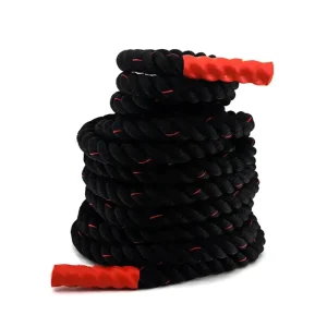 Heavy Durable Anti Slip High Strength Nylon 8kg Battle Rope for Fitness Gym Power Training Commercial Use Adult Black Colorful