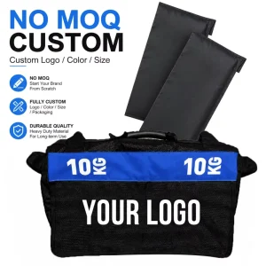 Heavy Duty 10KG 20KG 30KG Gym Weight Sand Power Bags PVC Oxford Custom Logo Unfilled Fitness Sandbags for Weight Training