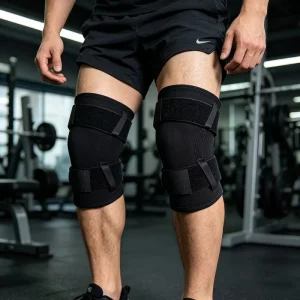 Heavy Duty 5mm Neoprene SCR Knee Sleeves Durable Compression Breathable Knee Support for Professional Powerlifting