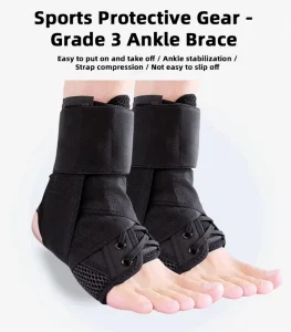 Heavy-Duty Adjustable Ankle Support for Pain Relief, Ligament Injury, and Sprain Protection