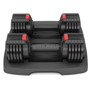 Heavy-Duty Adjustable Dumbbell Rack for Bench Press and Free Weight Gym Equipment