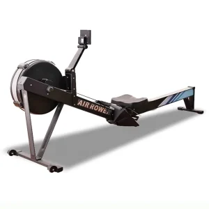 Heavy-Duty Alloy Steel Black Foldable Air Rowing Machine