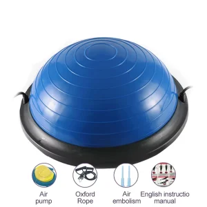 Heavy-Duty Anti-Burst Thick Non-Toxic PVC 46 cm Core Stability Balancing Ball for Yoga, Pilates, and Physical Therapy