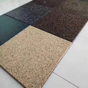 Heavy Duty Anti Skid Shockproof Wear Resistant Anti Electric Rubber Floor Mat Protective Flooring for Gym