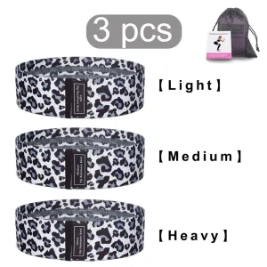 Heavy-Duty Anti-Snap Woven Fabric Hip Booty Loop Bands Set for Squats, Yoga and Pilates, Waterproof