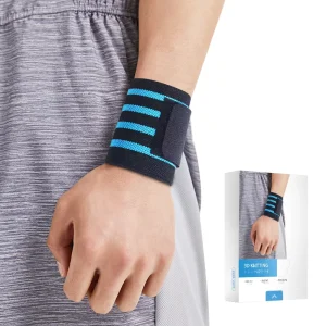 Heavy Duty Breathable Gym Wrist Support Wraps With Widen Thumb Loop For Powerlifting & Weightlifting Stability
