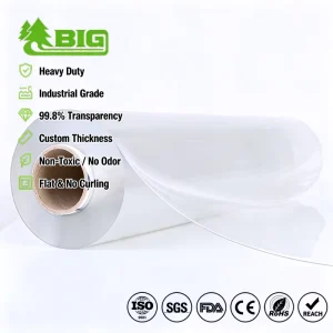 Heavy Duty Clear PVC Protective Film Roll Transparent Plastic Sheet for Surface Floor Furniture Cover