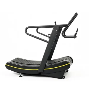 Heavy Duty Commercial Mechanical Curved Treadmill with LED Screen for Gym Non Powered Cardio Fitness Exercise