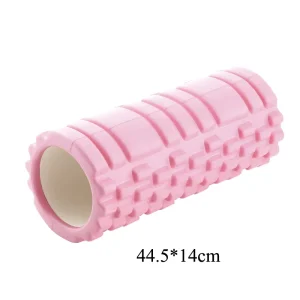 Heavy Duty EVA Hollow Mobility Foam Roller with Spiky Wolf Tooth Nodes for CrossFit Deep Tissue Recovery