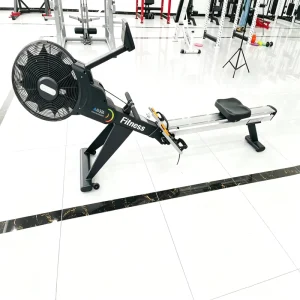 Heavy-Duty Foldable Commercial Rowing Machine with Wind and Magnetic Resistance