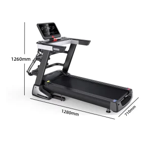 Heavy Duty Gym Treadmill for Jogging Machine Easy up Treadmill Home Fitness 100kgs Commercial Electric Treadmill with Screen