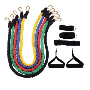 Heavy Duty Latex Resistance Tube and Belt Set for Strength Training and Yoga