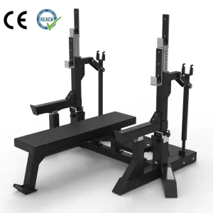 Heavy Duty Metal 200kg Capacity Weight Bench Press Combo Rack Squat Stand Multi Functional Commercial Gym Equipment