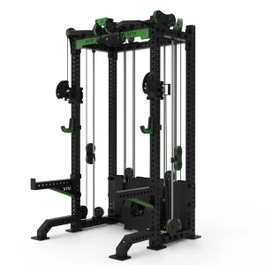 Heavy-Duty Multi-Station Functional Steel Safety Trainer for Full-Body Strength Training, Commercial and Home Use