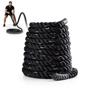 Heavy Duty Nylon Battle Rope Protective Sleeve Durable High Elasticity Non toxic Adjustable Length Fitness Training Rope