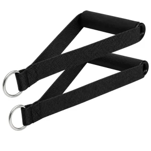 Heavy Duty Nylon Foam Exercise Handles with D Ring for Cable Machine and Resistance Bands