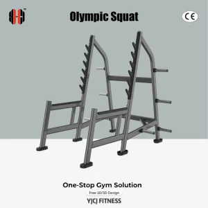 Heavy Duty Olympic Squat Rack With Multi Level Bar Hooks Plate Storage Pegs Reinforced Frame
