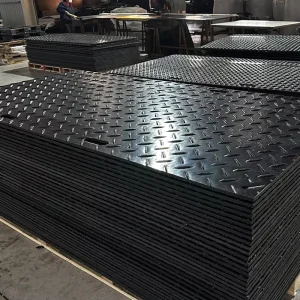Heavy-Duty PE HDPE Ground Protection Mats Custom-Cut Temporary Construction Road Mat