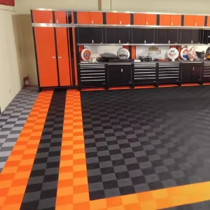 Heavy Duty PP 40 x 40 x 1.8cm Anti-Slip Waterproof Detachable Splicing Floor Tiles for Garages