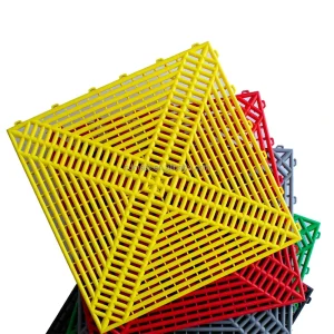 Heavy Duty PP Interlocking Garage Floor Tiles Anti-Slip Compression Forklift Ready Industrial Flooring for Warehouse Project