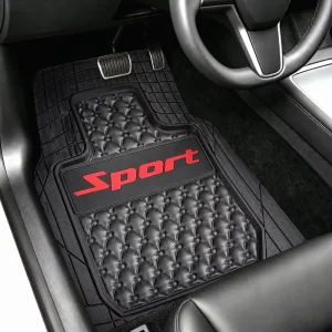Heavy-Duty PVC Car Floor Mats Universal Design Anti-Slip All-Weather