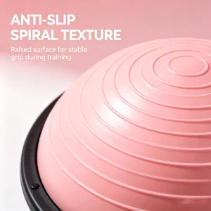 Heavy-Duty PVC Half Exercise Ball Balance Trainer for Yoga Pilates Home Gym