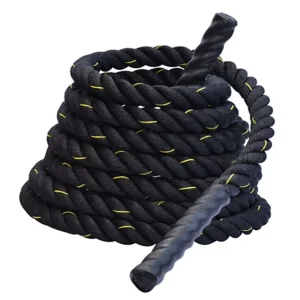 Heavy-Duty Poly Dacron Battle Rope with Protective Nylon Sleeve for CrossFit and HIIT
