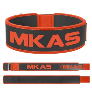 Heavy Duty Powerlifting Belt with Adjustable Self-Locking Closure and EVA Support